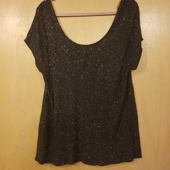 Jennifer Lopez Tops - Jennifer Lopez sparkly short sleeve Size 1X